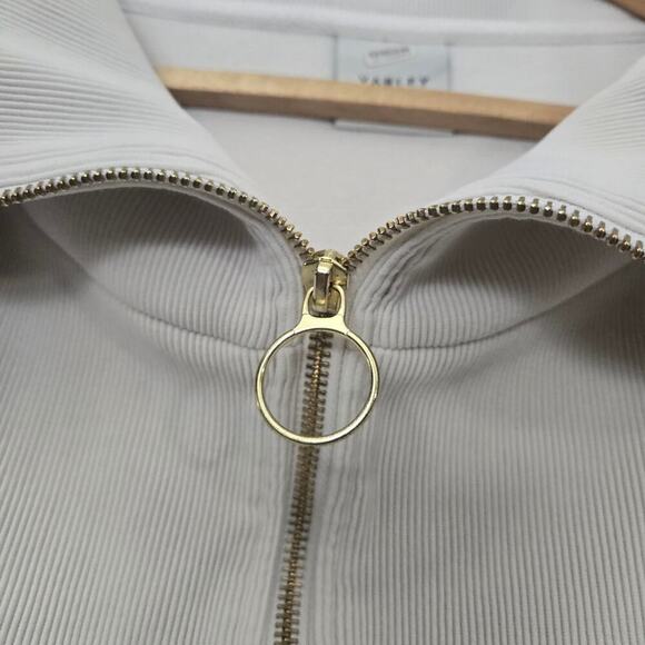 Varley Vine Half-Zip Pullover Ivory Size 1X Anthropologie Relaxed Fit Sweatshirt - Picture 5 of 8